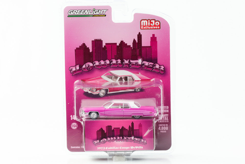 1:64 Lowrider 1973 Cadillac Coupe DeVille Greenlight Mijo