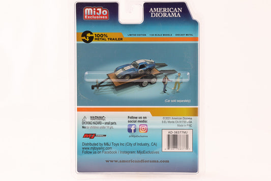 1:64 Haul N Go 1 Anhänger Set 2 Figuren American Diorama Mijo