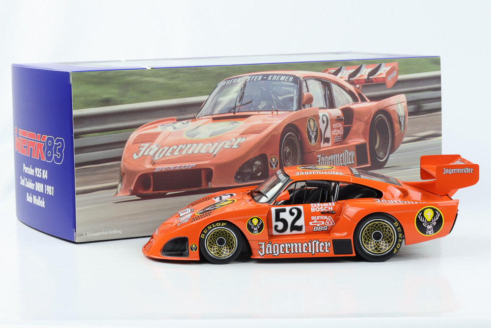 1:18 Kremer Porsche 935 K4 #52 Jägermeister 2nd Zolder DRM 1981 Wollek Werk83