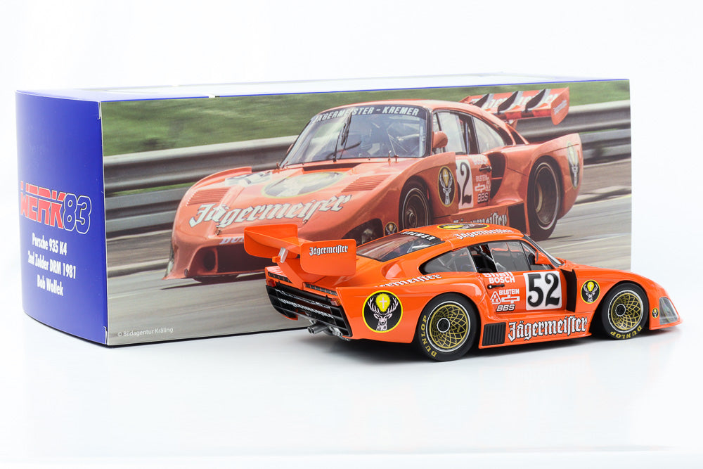 1:18 Kremer Porsche 935 K4 #52 Jägermeister 2nd Zolder DRM 1981 Wollek Werk83