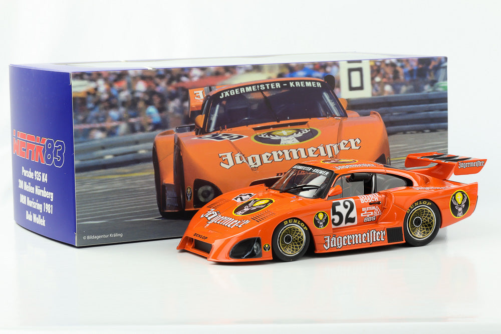 1:18 Kremer Porsche 935 K4 #52 Jägermeister Sieger Nürnberg DRM 1981 Wollek Werk83