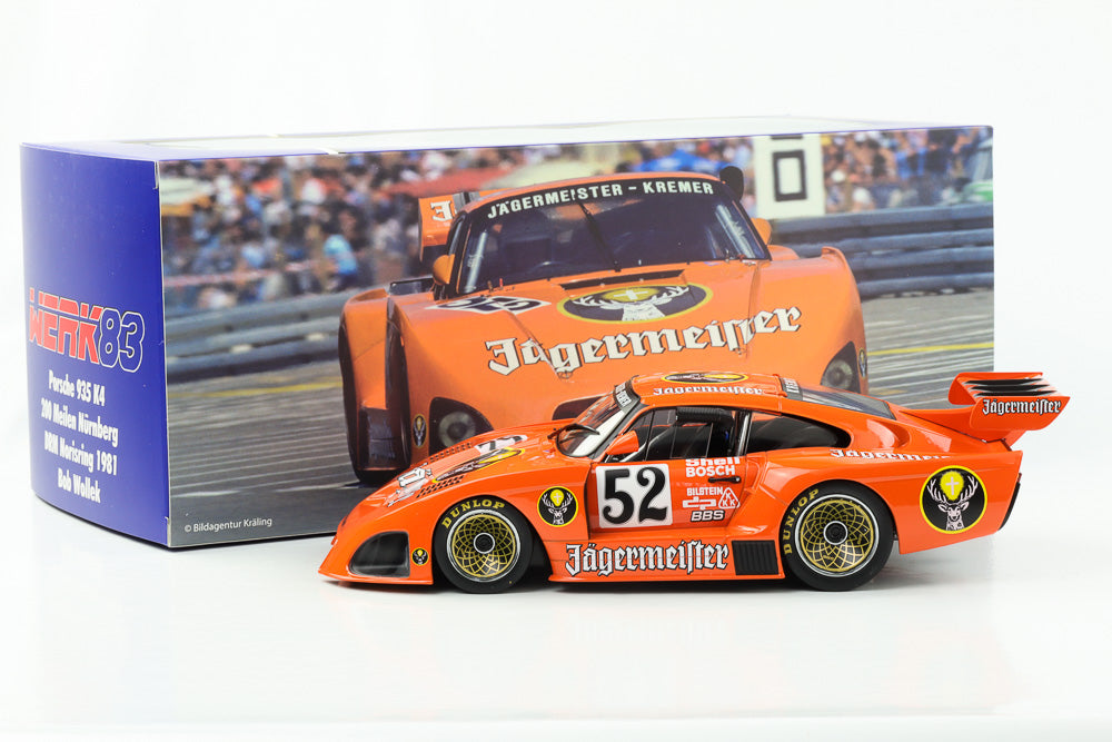 1:18 Kremer Porsche 935 K4 #52 Jägermeister Sieger Nürnberg DRM 1981 Wollek Werk83