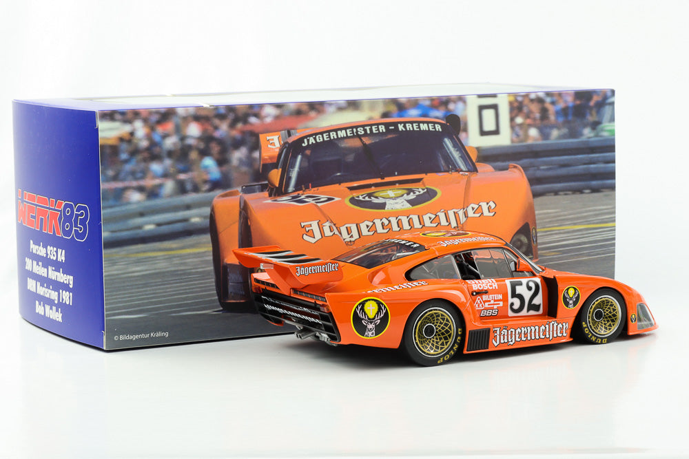 1:18 Kremer Porsche 935 K4 #52 Jägermeister Sieger Nürnberg DRM 1981 Wollek Werk83