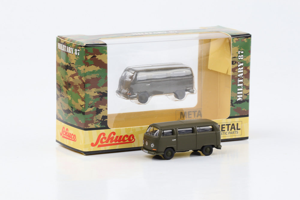 1:87 Volkswagen VW T2 Bus Bundeswehr Military 87 Schuco Diecast