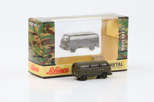 1:87 Volkswagen VW T2 Bus Bundeswehr Military 87 Schuco Diecast