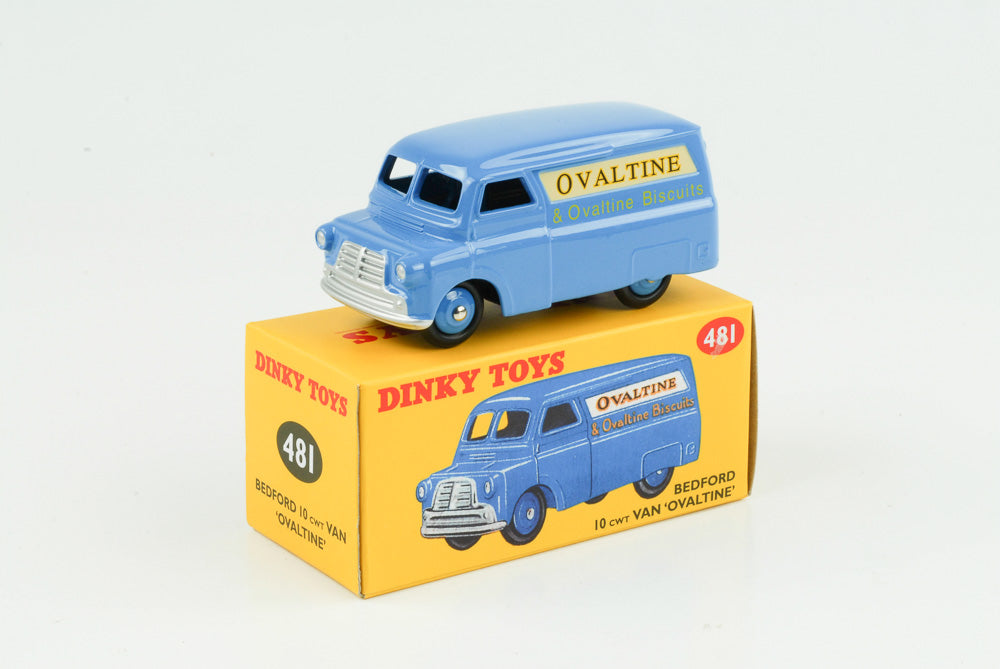 1:43 Bedford 10 CWT Van Bus Ovaltine blau Dinky Toys Norev 481