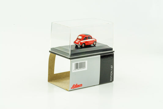 1:87 Fiat 500 rot mit weißen Streifen Schuco H0