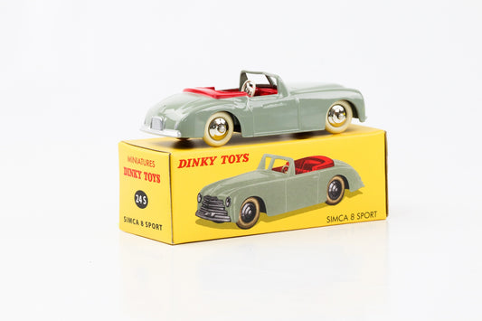 1:43 Simca 8 Sport grau-grün Dinky Toys DeAgostini 24 S