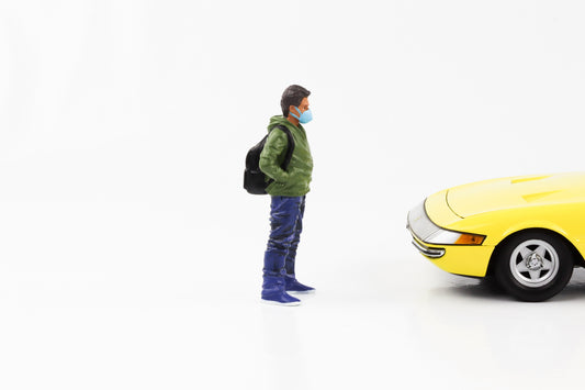 1:18 Figur Hazmat Crew Mann mit Maske Pandemie American Diorama V Figuren