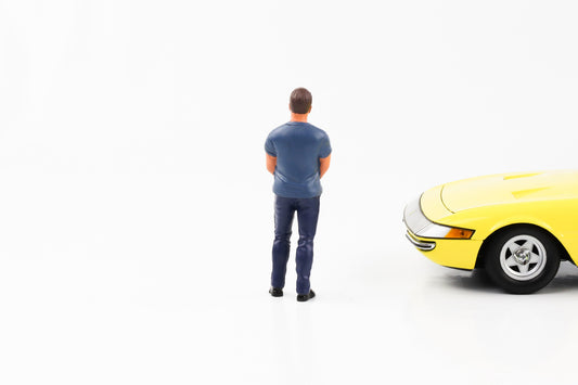 1:18 Figur Car Meet 3 Muskel-Mann mit T-Shirt American Diorama Figuren