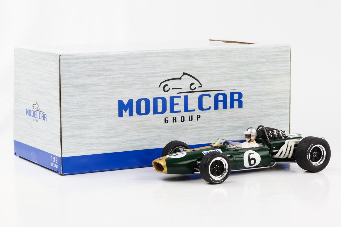 1:18 Brabham BT20 #6 F1 2nd Großbritannien GP Formel 1 1966 Denis Hulme MCG