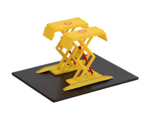 1:64 Shell Doppel Scherenlift Hebebühne gelb Serie 1 Greenlight