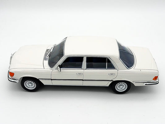 1:18 Norev Mercedes-Benz 350 SEL W116 1973/80 weiss full opening Dealer Edition NEU