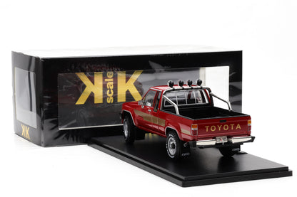 1:18 Toyota Hilux SR5 Truck Xtra Cab 4x4 1985 rot Decor gold KK Scale