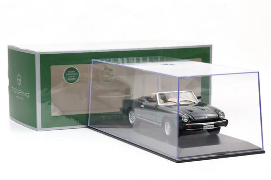 1:18 Fiat 124 Pininfarina Spidereuropa 1982 verde scuro Touring Modelcars + Vitrine