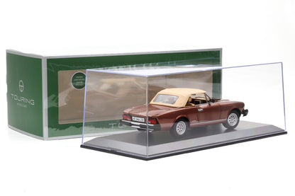 1:18 Fiat 124 Pininfarina Spidereuropa 1982 marrone chiaro Touring Modelcars + Vitrine