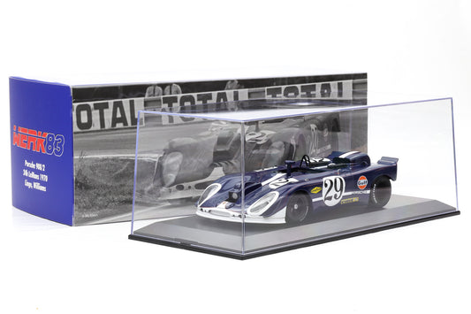 1:18 Porsche 908/02 #29 24h LeMans 1970 Linge Williams Camera Car Werk83 + Vitrine