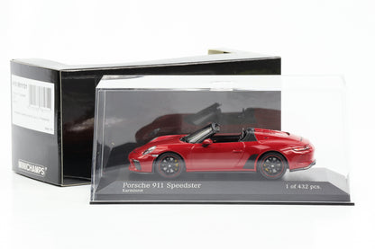 1:43 Porsche 911 992 Speedster 2019 Karminrot Minichamps