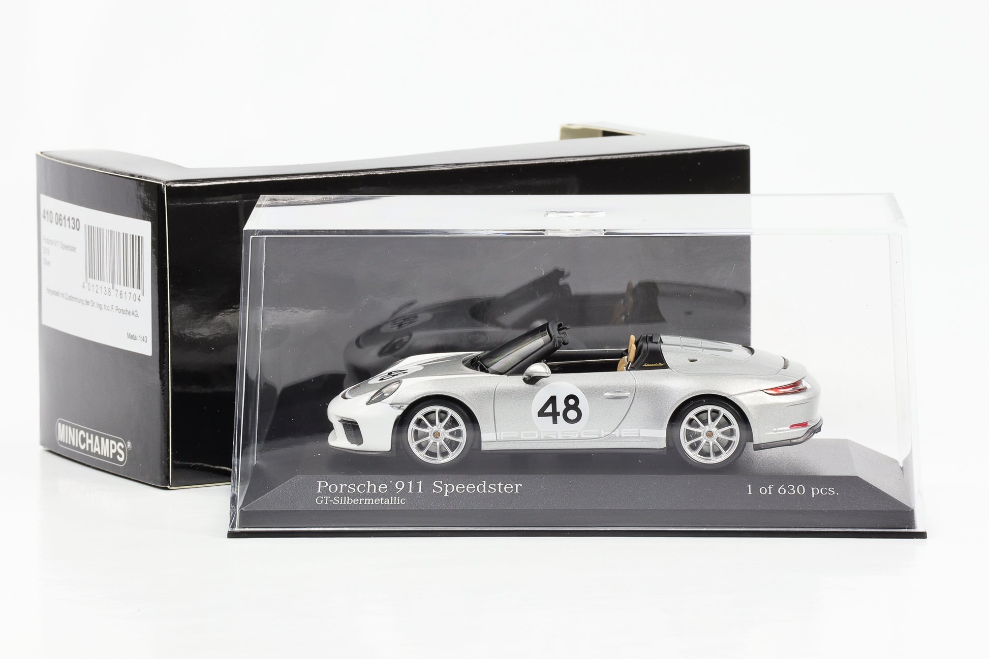 Porsche 911 992 Carrera 4S 2019 Black Metallic Minichamps