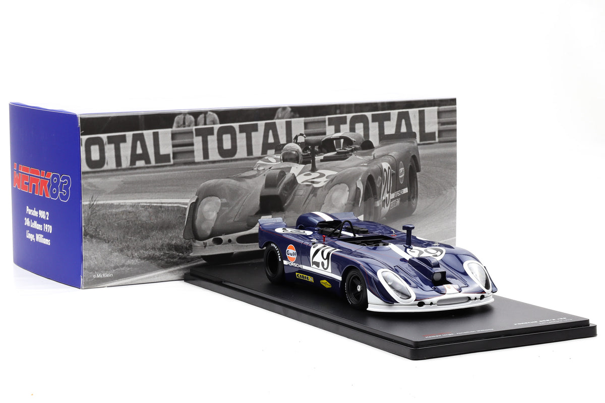 1:18 Porsche 908/02 #29 9th 24h LeMans 1970 Linge Williams Camera Car Werk83
