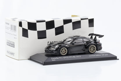 1:43 保时捷 911 992 GT3 RS 2023 黑色 Minichamps