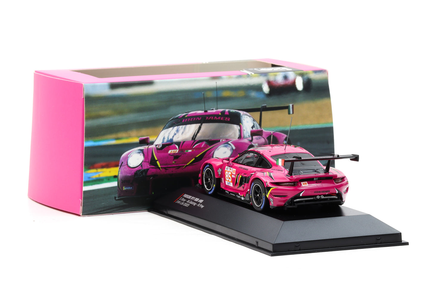 1:43 IXO Porsche 911 RSR #85 Iron Dames 24h LeMans 2023 Bovy Gatting Frey