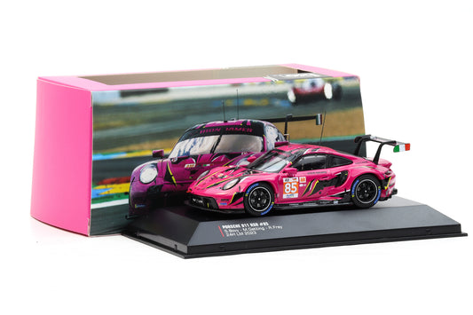 1:43 IXO Porsche 911 RSR #85 Iron Dames 24h LeMans 2023 Bovy Gatting Frey