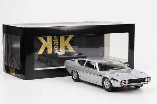 1:18 KK-Scale Lamborghini Espada S2 Coupe 1970 V12 Bertone silber diecast