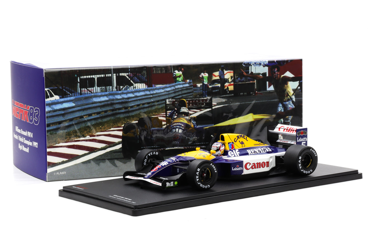 1:18 Nigel Mansell Williams FW14B #5 Formel 1 Weltmeister 1992 1:18 WERK83