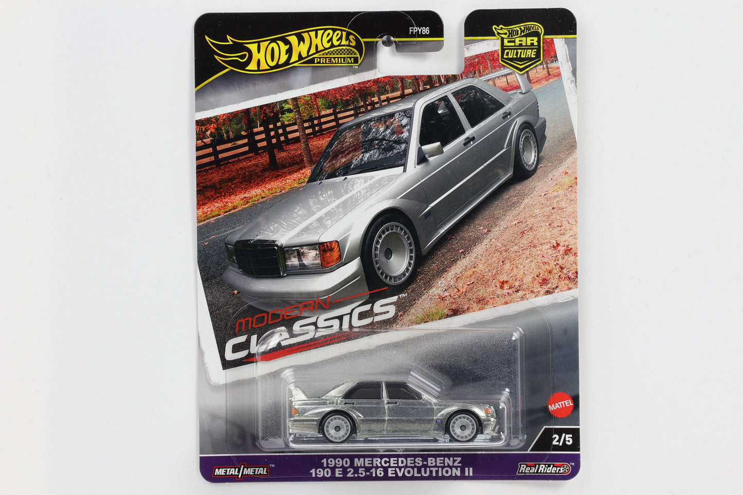 1:64 Hot Wheels Premium 2024 Modern Classics Mercedes 190E 2.5-16 EVO II