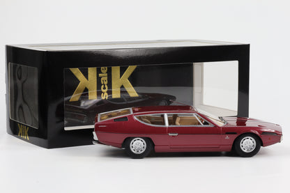 1:18 KK-Scale Lamborghini Espada S2 Coupe 1970 V12 redmetallic mit Figur Ferruccio