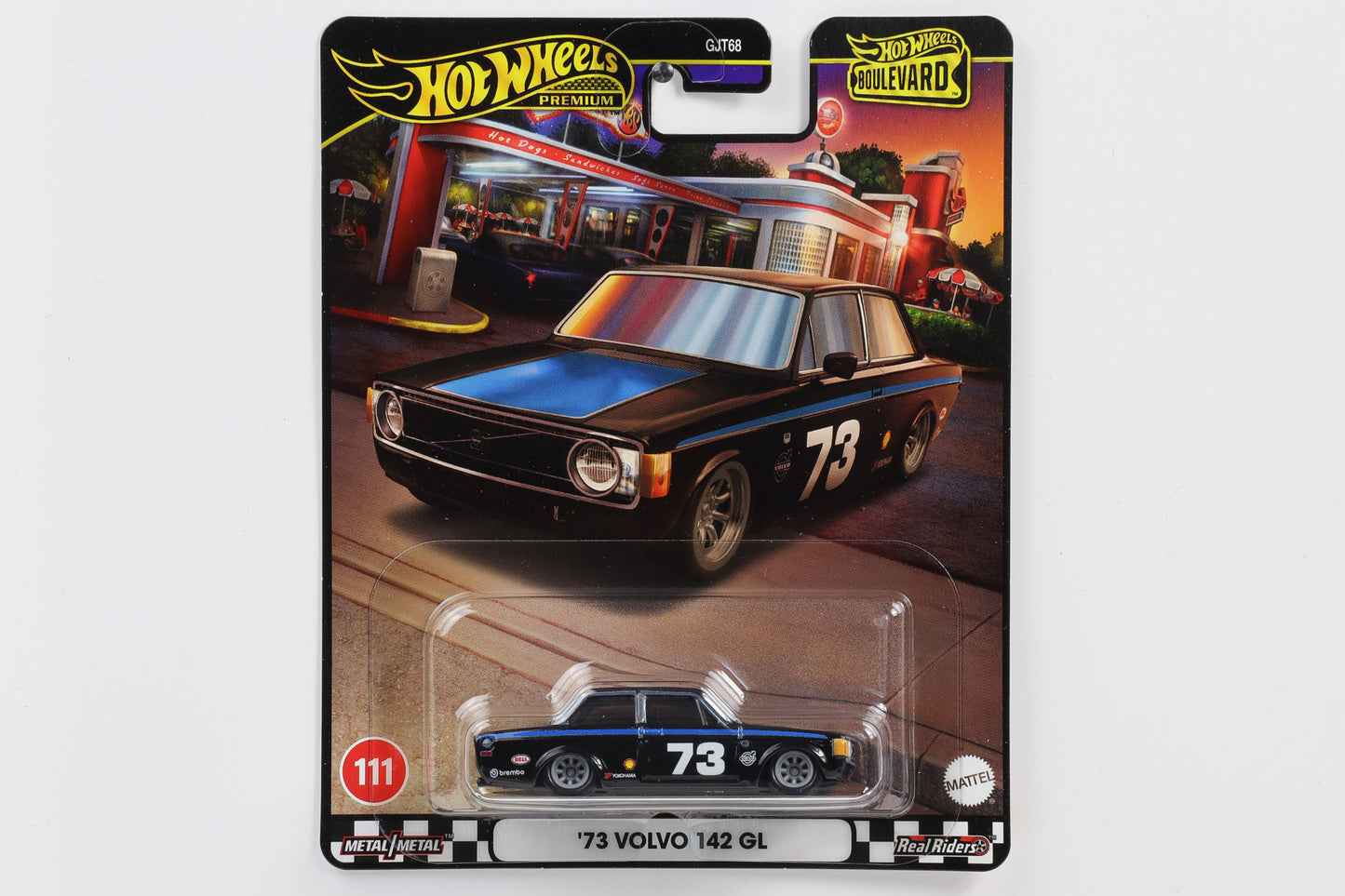 1:64 Hot Wheels Boulevard 2024 `73 Volvo 142 GL #73 No. 111 - HRT79