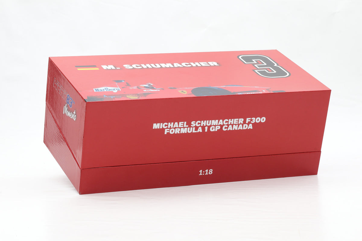 1:18 Ferrari F300 #3 Sieger Kanada GP Formel 1 1998 Schumacher Collector`s Box