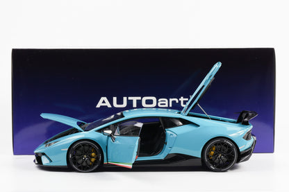 1:12 AUTOart Lamborghini Huracan Performante 2017 Blu Glauco solid blue 12077