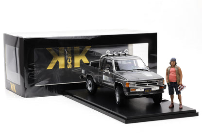 1:18 Toyota Hilux SR5 Truck Xtra Cab 4x4 1985 graumetallic + Figur KK Skale