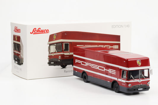 1:43 Porsche Mercedes-Benz Renntransporter LKW Truck O317 Schuco diecast