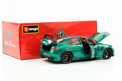 1:18 BBURAGO Alfa Romeo Giulia GTAm 2020 Verde Montreal Verde Metallizzato