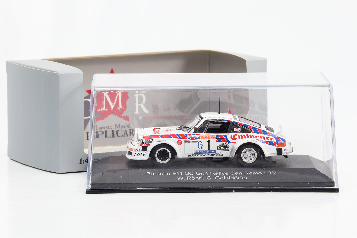 1:43 Porsche 911 SC Gr.4 #1 Rallye Sanremo 1981 Röhrl Geistdörfer CMR diecast