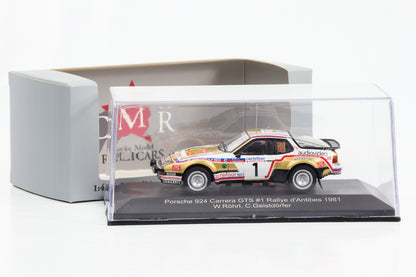 1:43 Porsche 924 Carrera GTS #1 Rallye d'Antibes 1981 Röhrl Geistdörfer CMR moulé sous pression