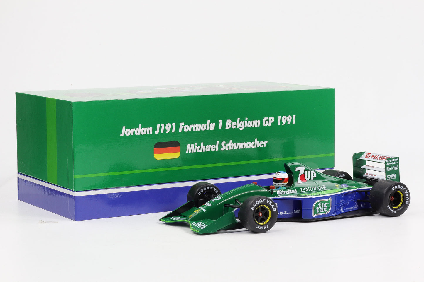 1:18 Werk83 Jordan 191 Ford Schumacher Formel 1 Belgien 1991 Giftbox