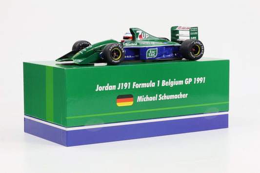 1:18 Werk83 Jordan 191 Ford Schumacher Formel 1 Belgien 1991 Giftbox