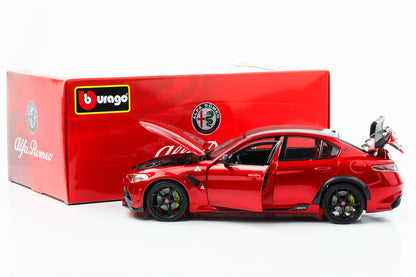 1:18 BBURAGO Alfa Romeo Giulia GTAm 2020 rojo metálico