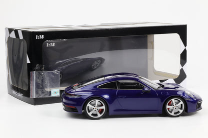 1:18 Minichamps Porsche 911 992 Carrera 4S 2019 Enzianblau-metallic Film Bad Boys