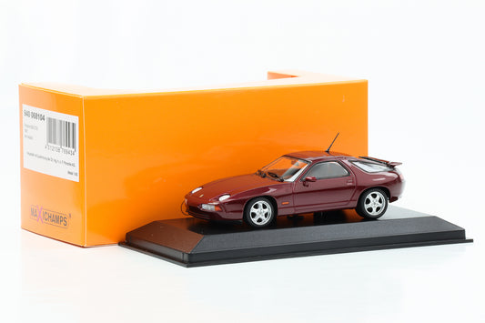 1:43 Porsche 928 GTS 1991 vermelho metálico Maxichamps Minichamps