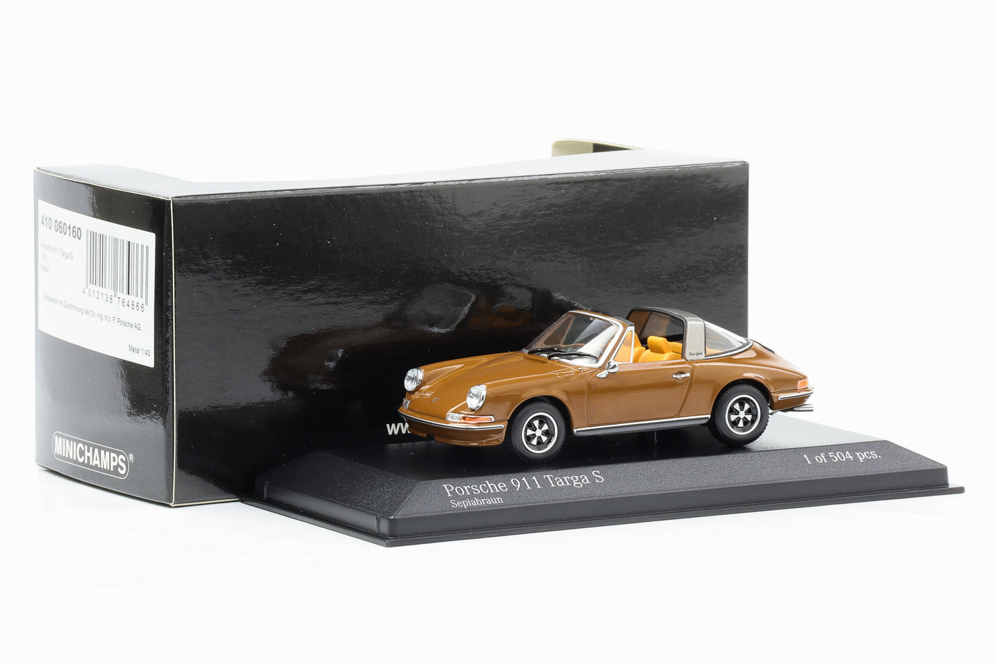 1:43 Porsche 911 Targa S 1972 sepia brown Minichamps