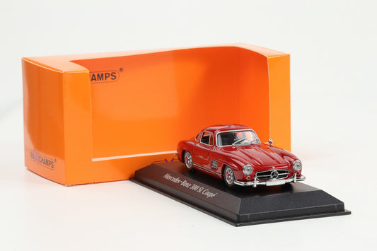 1:43 Minichamps Mercedes-Benz 300 SL Coupe Gullwing 1955 rot Maxichamps