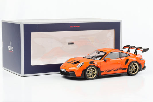 1:18 Porsche 911 992 II GT3 RS 2022 Gulf Orange cerchi dorati Norev 187360