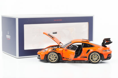 1/18 Porsche 911 992 II GT3 RS 2022 Gulf Orange jantes dorées Norev 187360
