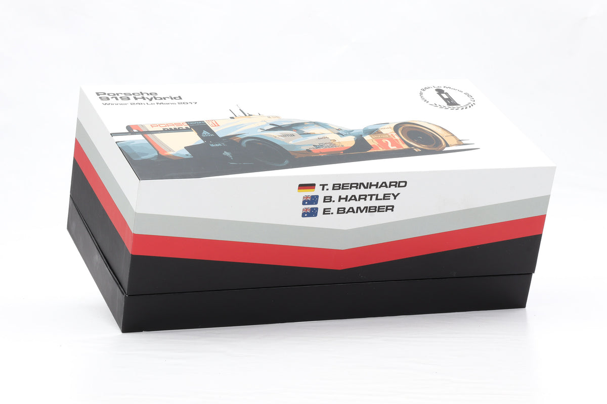 1:18 IXO Porsche 919 Hybrid #2 Sieger 24h LeMans 2017 Collector's Box