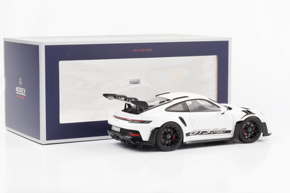 1:18 Porsche 911 992 II GT3 RS 2022 bianca con cerchi neri Norev 187361